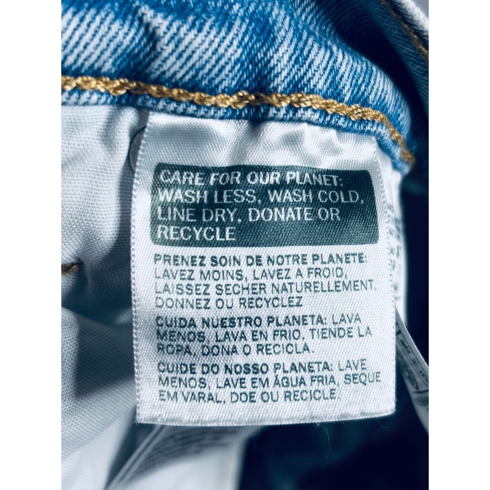 Levis 501 Original Light Wash High-Rise Distressed CutOff Shorts Button Fly | 25 - Picture 8 of 10